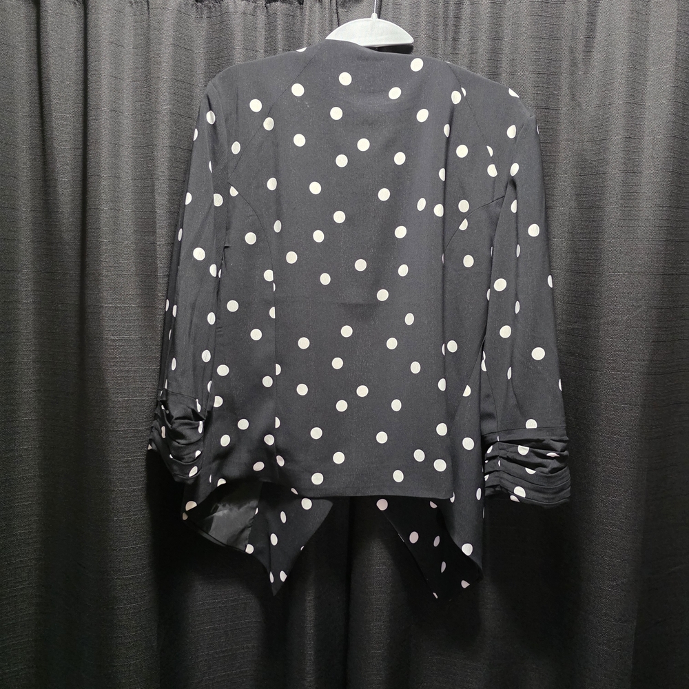 NWT, Jules & Leopold Elegant Black Blazer Polka‎ Dot, Size Large - Picture 2 of 10